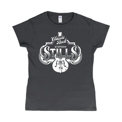 Classic Rock Guitar Logo Ladies T-Shirt